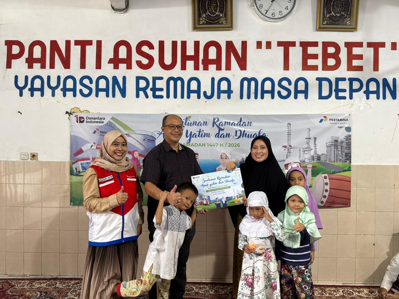 Berkah Ramadan, Pertamina Trading and Services Berbagi Kebahagiaan dengan Anak Yatim